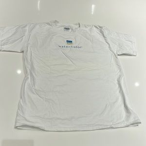 White WATERCOLOR tshirt